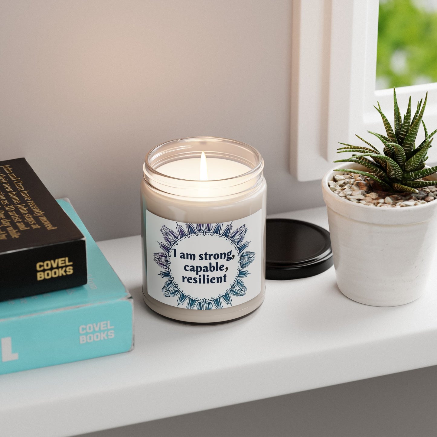 Inspirational Scented Soy Candle - Motivational Gift for Women, Relaxation, Self-Care, Home Decor, Birthday Gift, Mindfulness