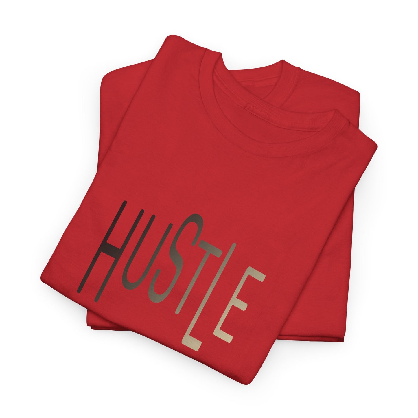 Hustle Men's Cotton Tee. Casual Wear. Afro Hair Black American African Man T-shirt