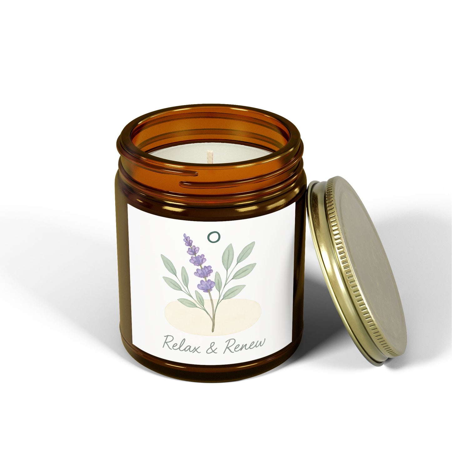 Relax & Renew Scented Candle, Aromatherapy Candle, Lavender Candle, Eco-Friendly Candle, Gift for Self-Care, Home Decor