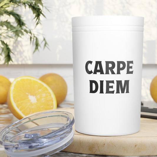 Motivational Carpe Diem Insulated Tumbler - 11oz