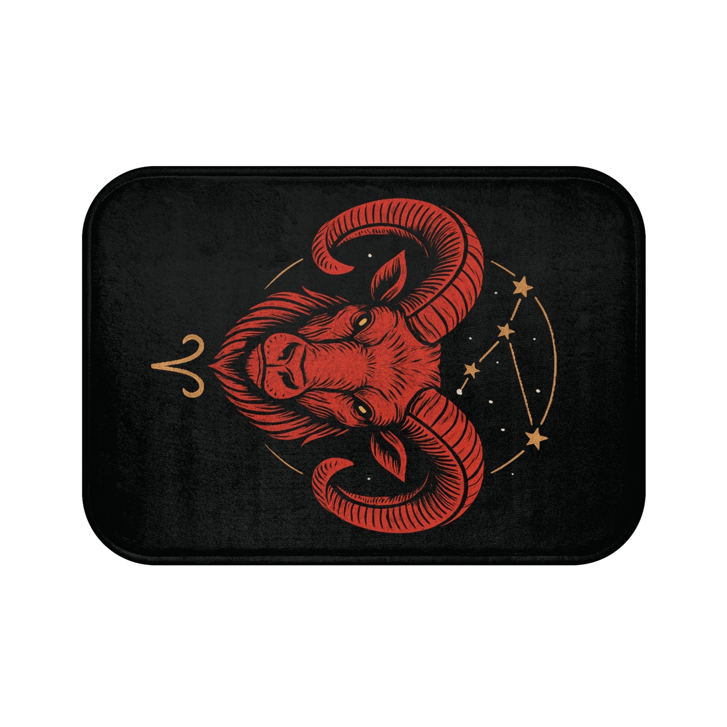Aries Bathmat Zodiac, Non-Slip Mat for Home Decor, Astrological Gift, Bathroom Accessory, Horoscope Decor
