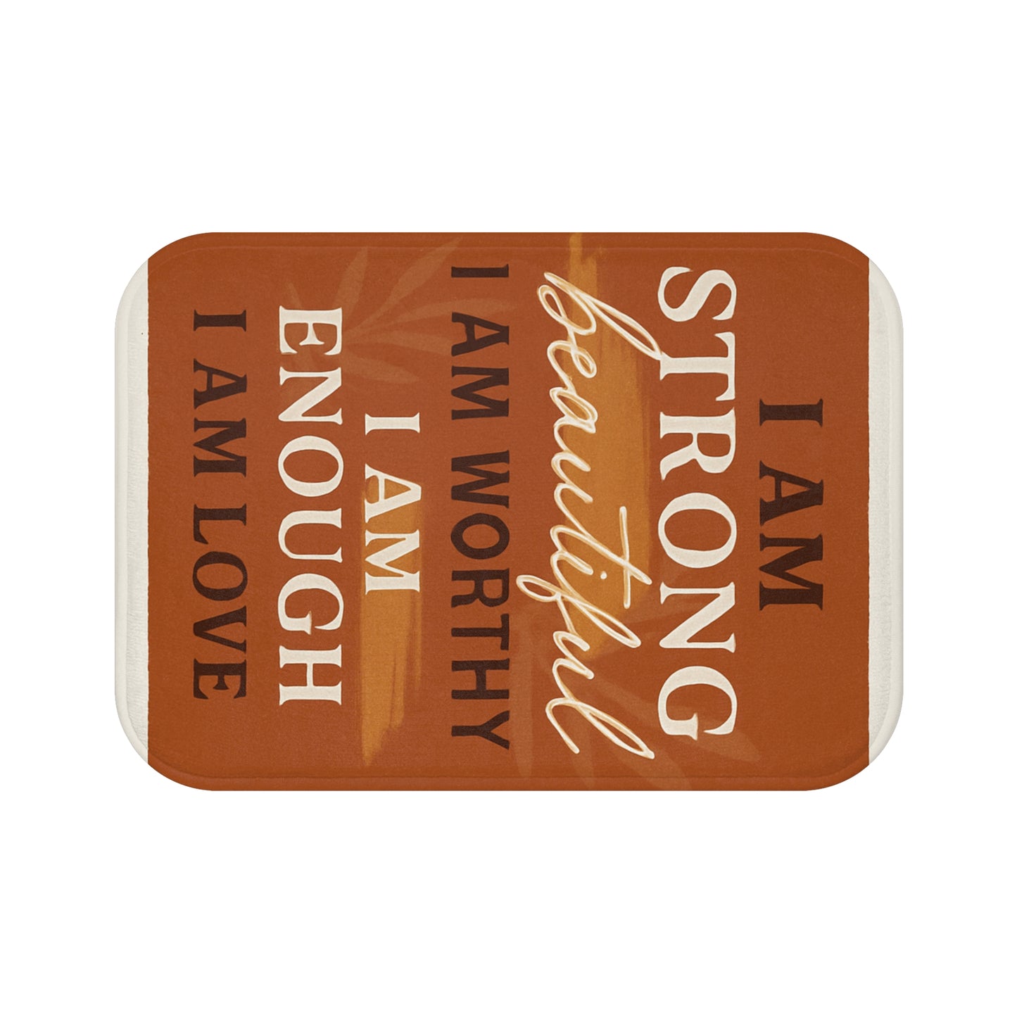 Empowering Affirmation Bathmat Inspirational Decor, Self-Love Home Accessory, Gift for Friends & Family, Motivational