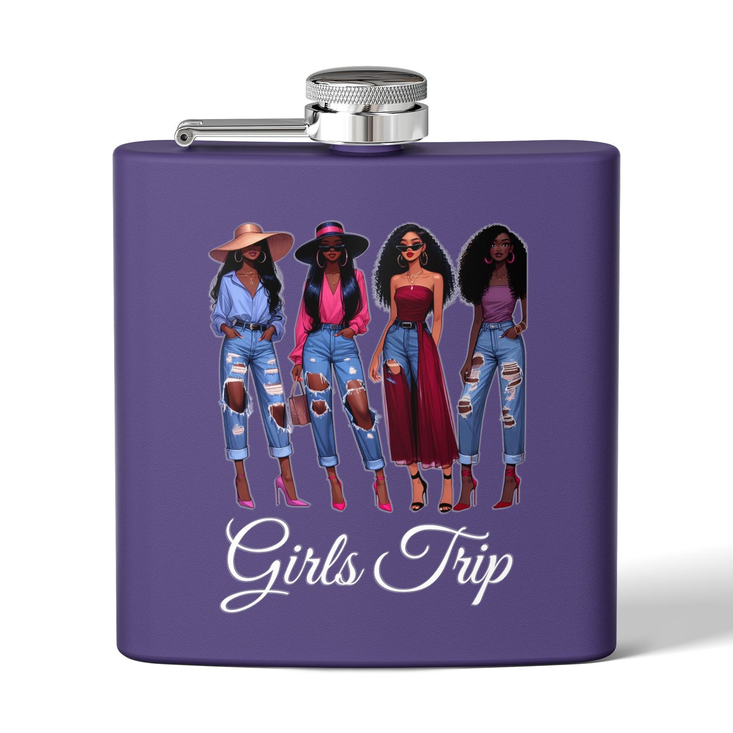 Girls Trip Stainless Steel Flask - Fun Travel Accessory for Friends