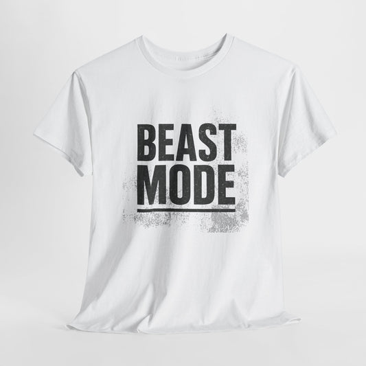 Beast Mode Unisex Heavy Cotton Tee - Fitness Shirt, Workout Apparel, Gym Shirt, Motivational Tee, Gift for Athletes, Casual Wear