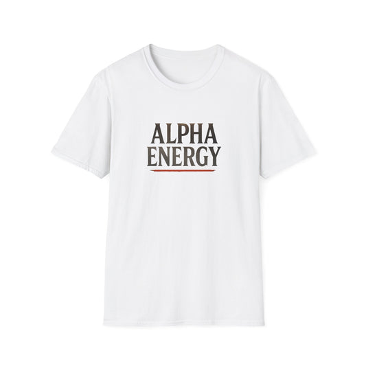 Energetic Alpha Unisex T-Shirt. Casual Wear Gift, Afro Hair Black American African Man T-shirt