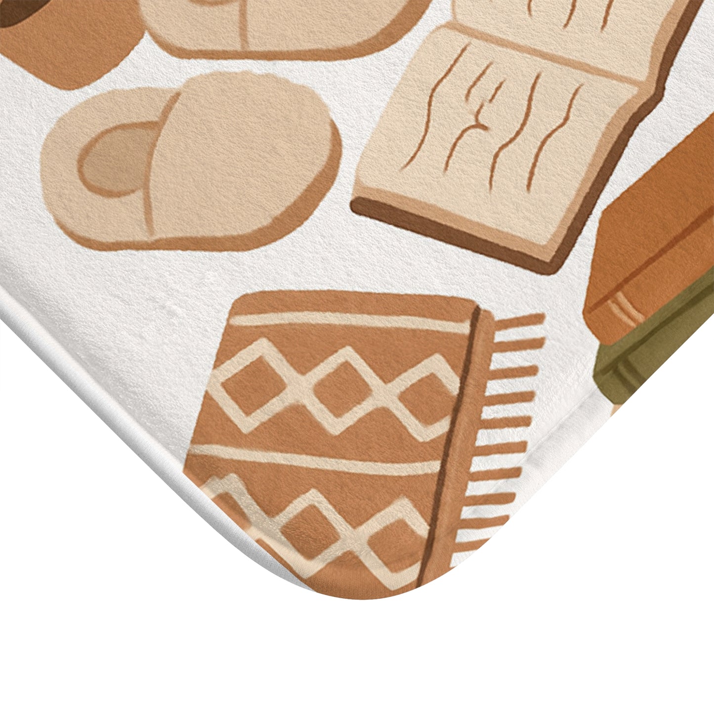 Cozy Aesthetic Bath Mat for Relaxation, Home Decor, Eco-Friendly Gift, Bathroom Accessory, Hygge Style