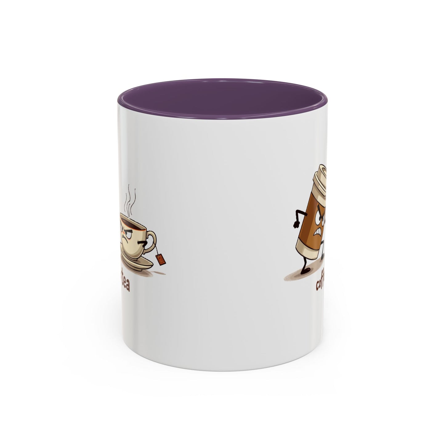 Coffee vs Tea Humorous Accent Mug. 11oz & 15oz. Perfect Gift for Coffee Lovers