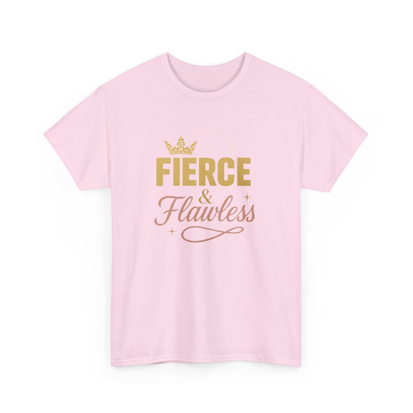 Fierce and Flawless Tee, Unisex Cotton T-Shirt, Casual Wear Gift for Afro Hair Black American African Girl T-shirt