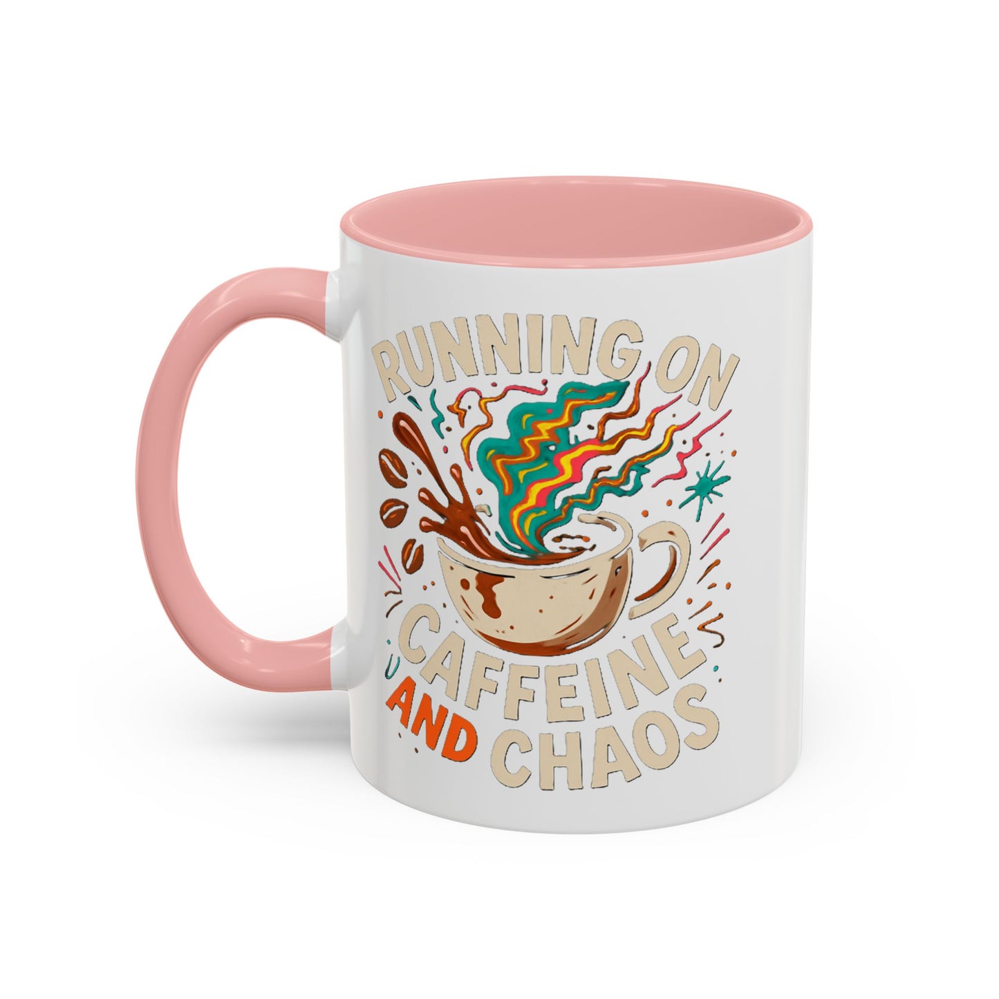 Caffeine and Chaos Accent Coffee Mug (11, 15oz)