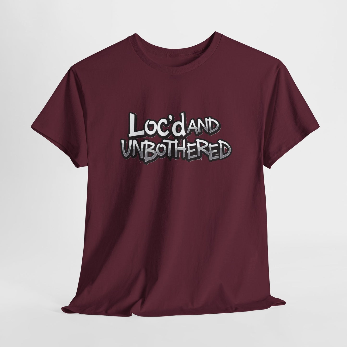 Loc’d and Unbothered T-shirt Casual Wear Gift for Locs Lovers Afro Hair Black American African Girl T-shirt