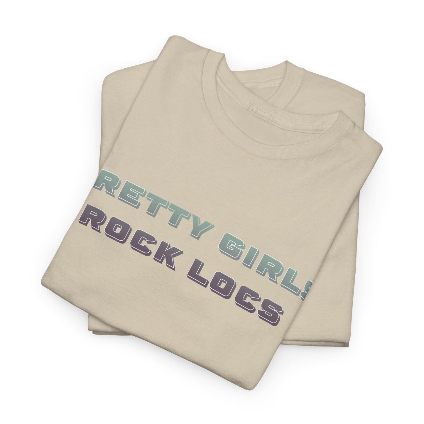 Pretty Girls Rock Locs Tee, Casual Wear Gift for Locs Lovers Afro Hair Black American African Girl T-shirt