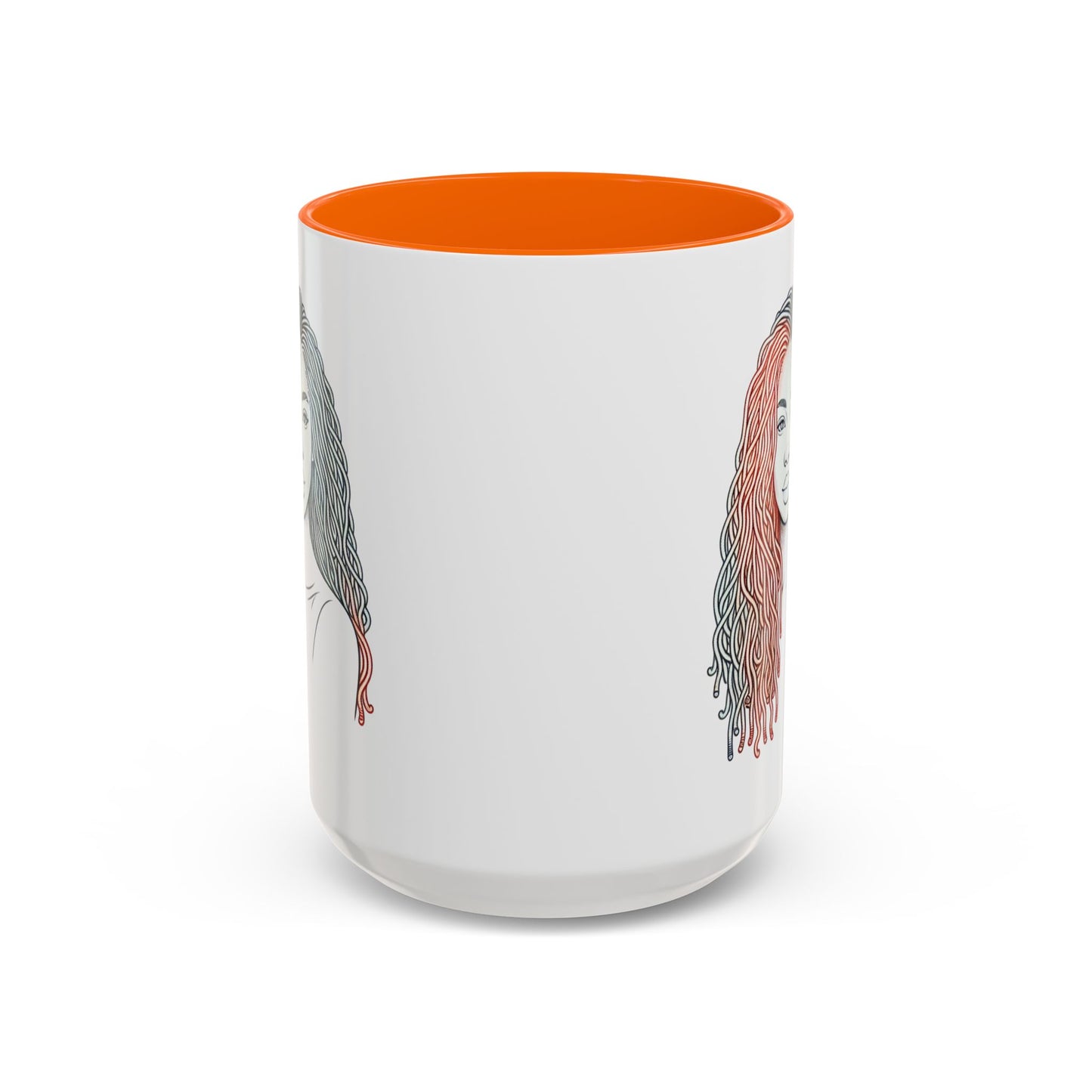 Artistic Accent Coffee Mug. Afrocentric Gift Afro Hair Black American African Girl