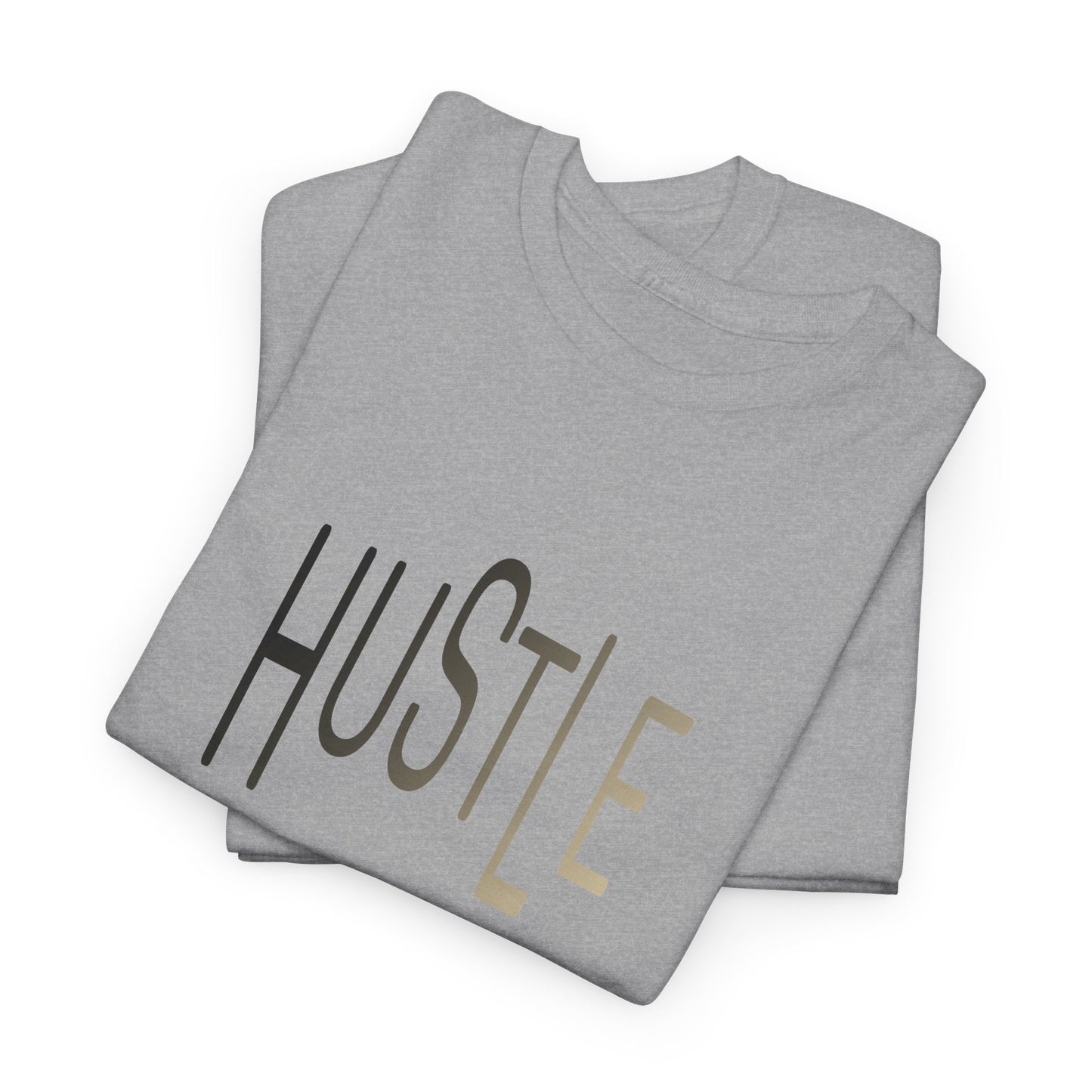 Hustle Men's Cotton Tee. Casual Wear. Afro Hair Black American African Man T-shirt
