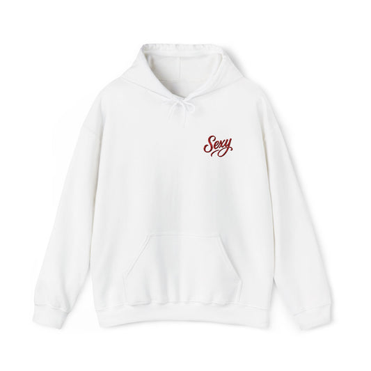 Embroidered Sexy Inspired Unisex Heavy Blend™ Hooded Sweatshirt Casual Wear Gift for Locs Lovers Afro Hair Black American African Girl