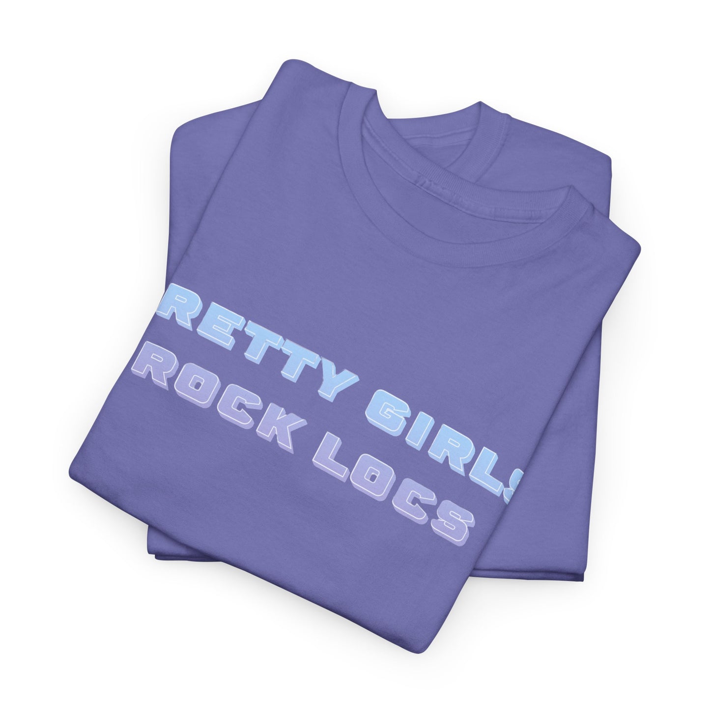 Pretty Girls Rock Locs Tee, Casual Wear Gift for Locs Lovers Afro Hair Black American African Girl T-shirt