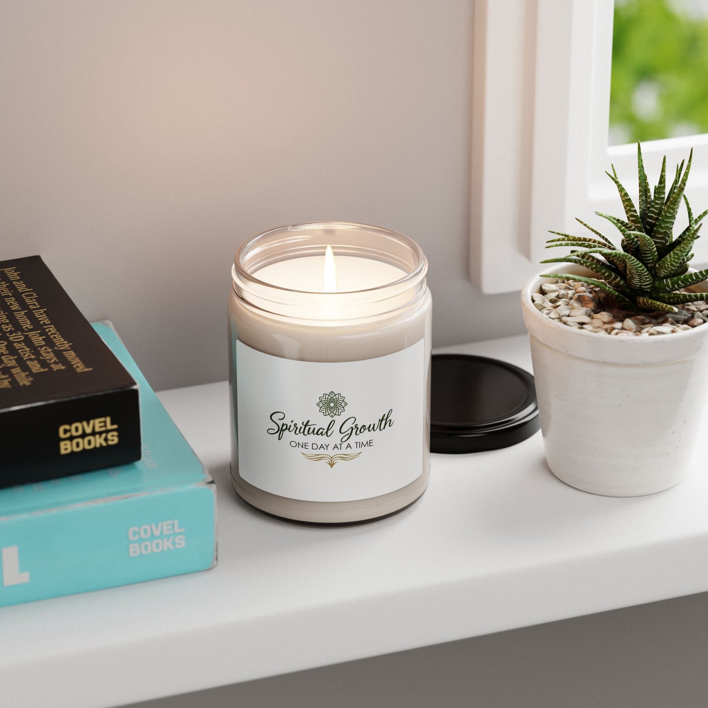 Spiritual Growth Scented Soy Candle, Meditation Gift, Aromatherapy Candle, Wellness, Home Décor, Mindfulness