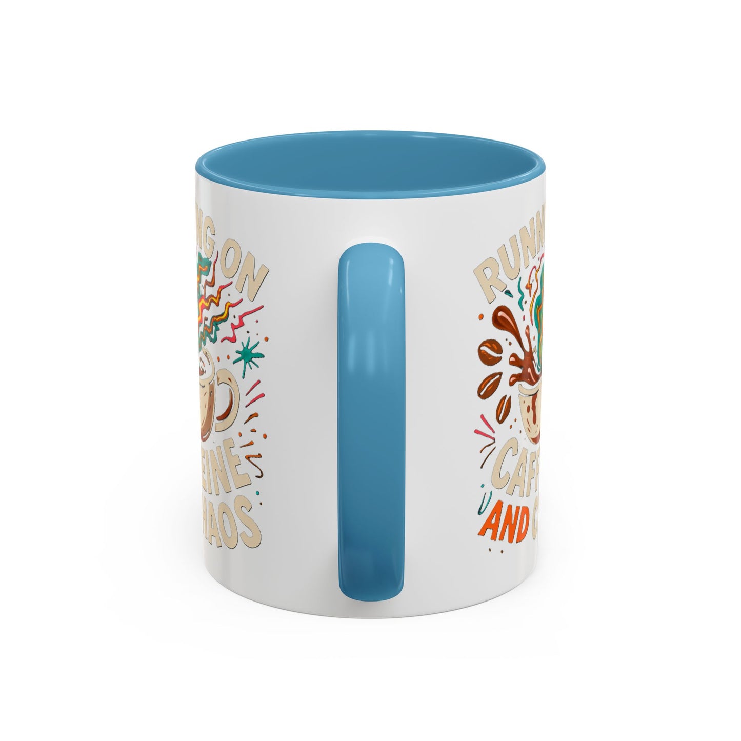 Caffeine and Chaos Accent Coffee Mug (11, 15oz)