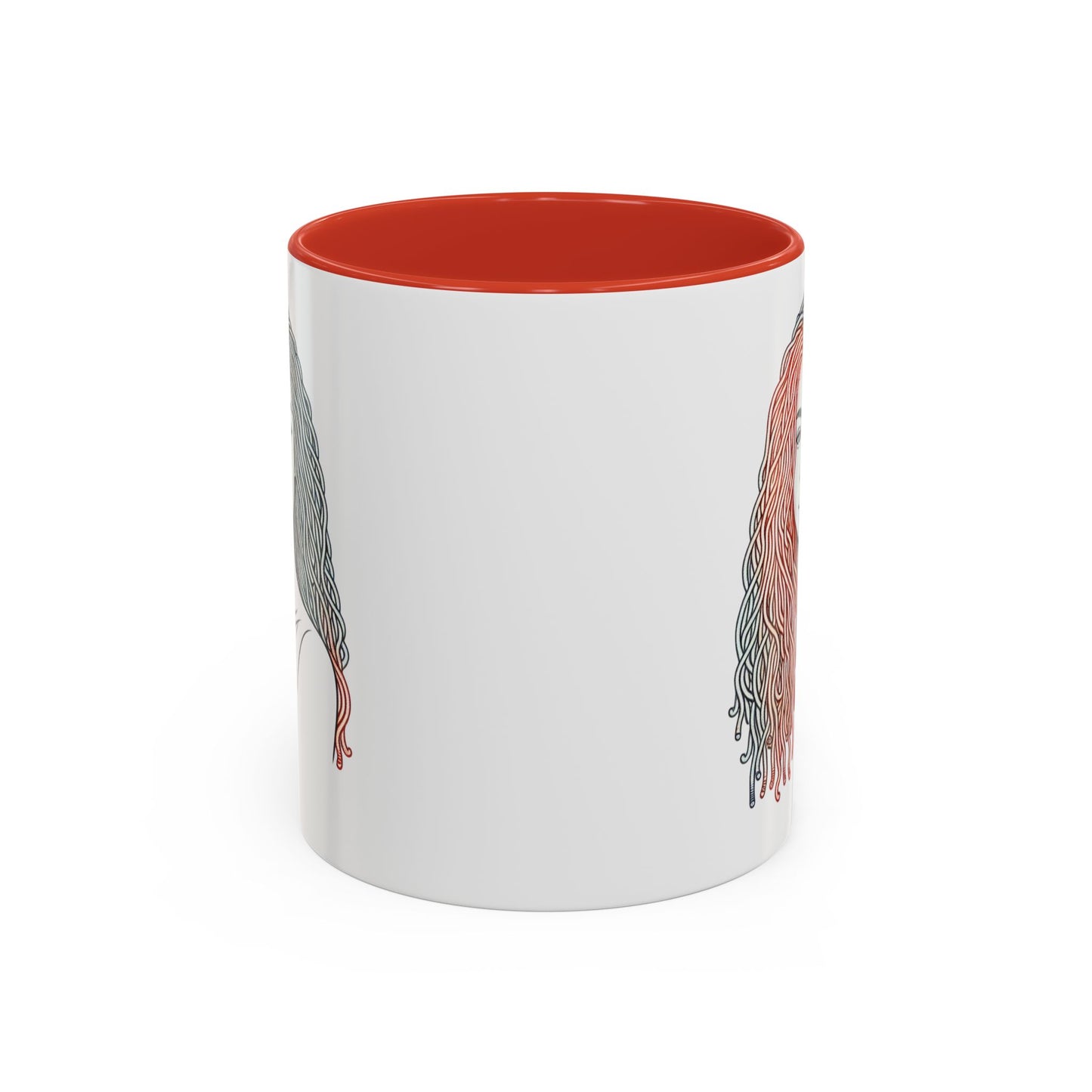 Artistic Accent Coffee Mug. Afrocentric Gift Afro Hair Black American African Girl