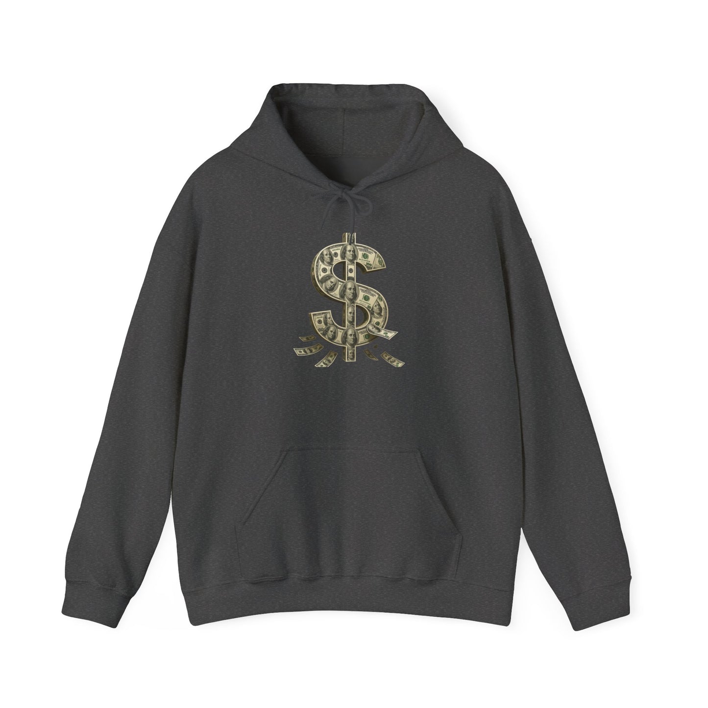 Money Symbol Hoodie. Cozy Fashion for Trendsetters, Casual Wear, Gift for Him or Her, Birthday, Casual Fridays, Streetwear