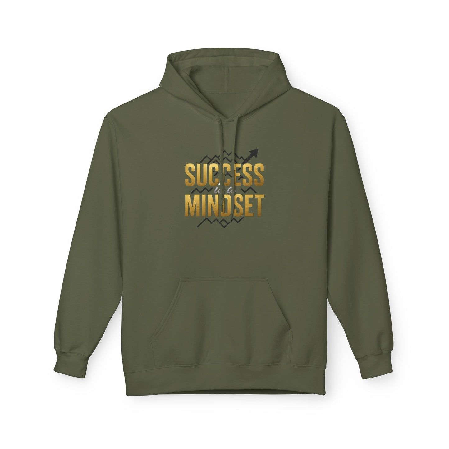 Success is a Mindset Unisex Midweight Softstyle Fleece Hoodie Afro Hair Black American Hoodie