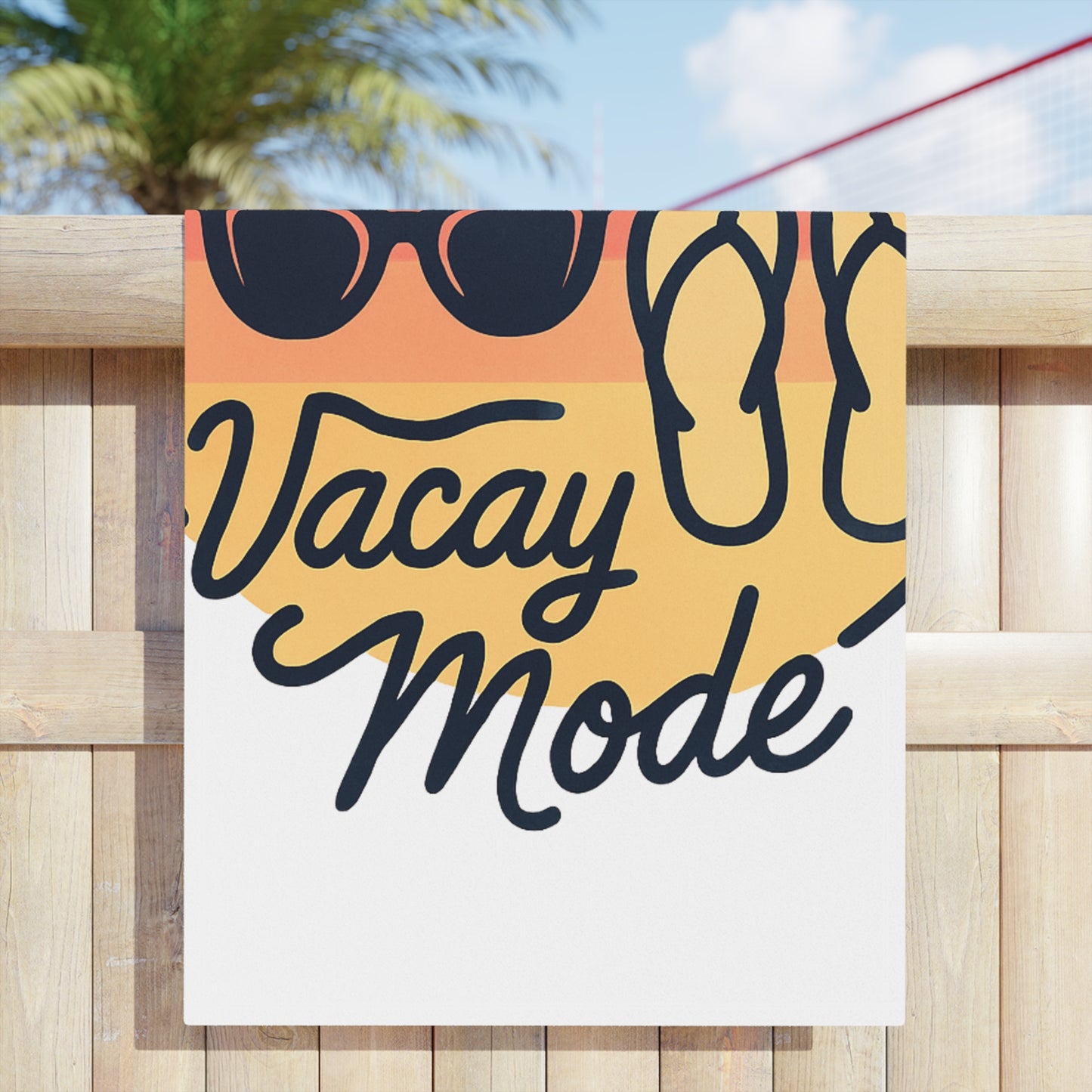 Vacay Mode Design Vacation Vibes Beach Towels. Perfect for Summer, Pool Days, Travel, Gifts & Relaxation