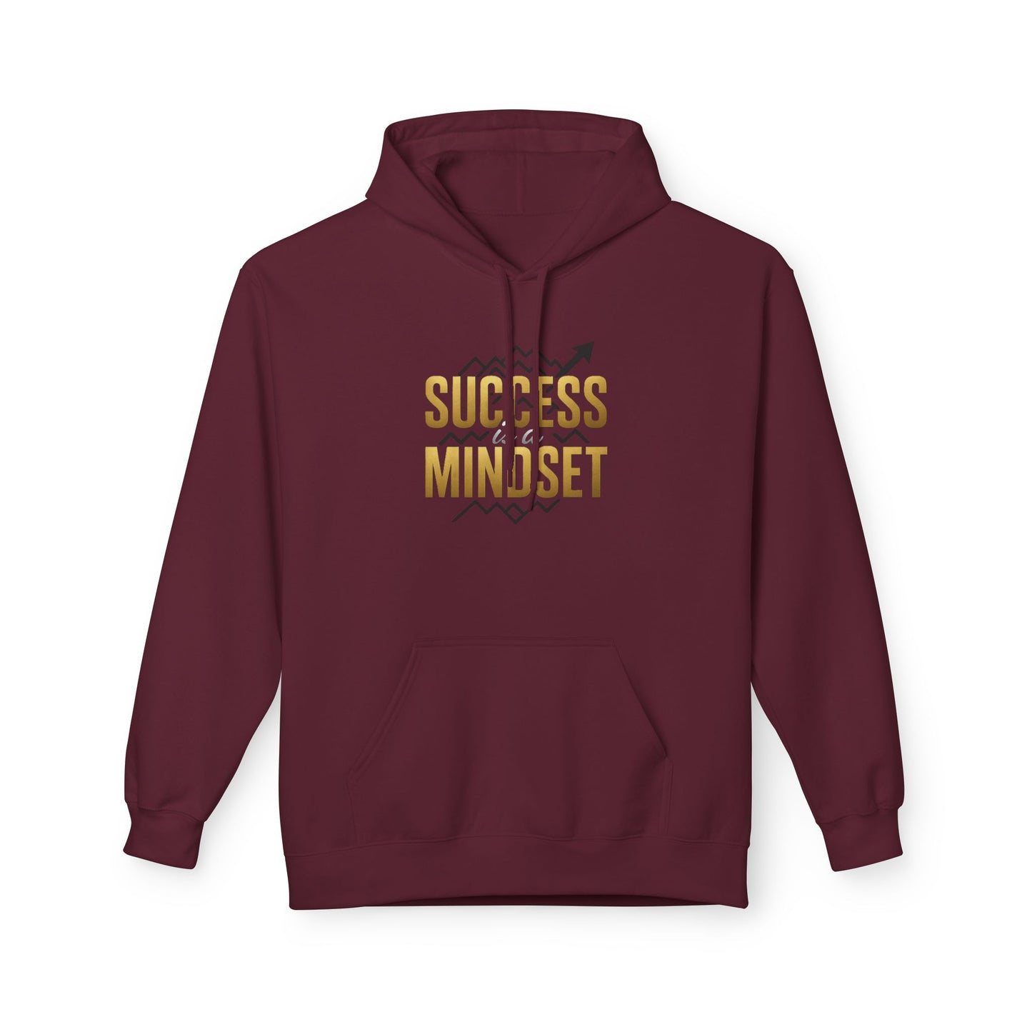 Success is a Mindset Unisex Midweight Softstyle Fleece Hoodie Afro Hair Black American Hoodie