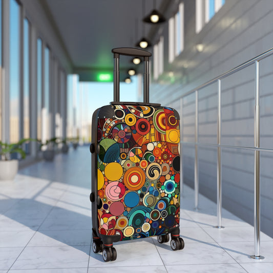 Vibrant Art Suitcase, Colorful Luggage for Travelers, Unique Carry-On Bag for Adventures, Perfect Travel Gift, Stylish Vacation Essential