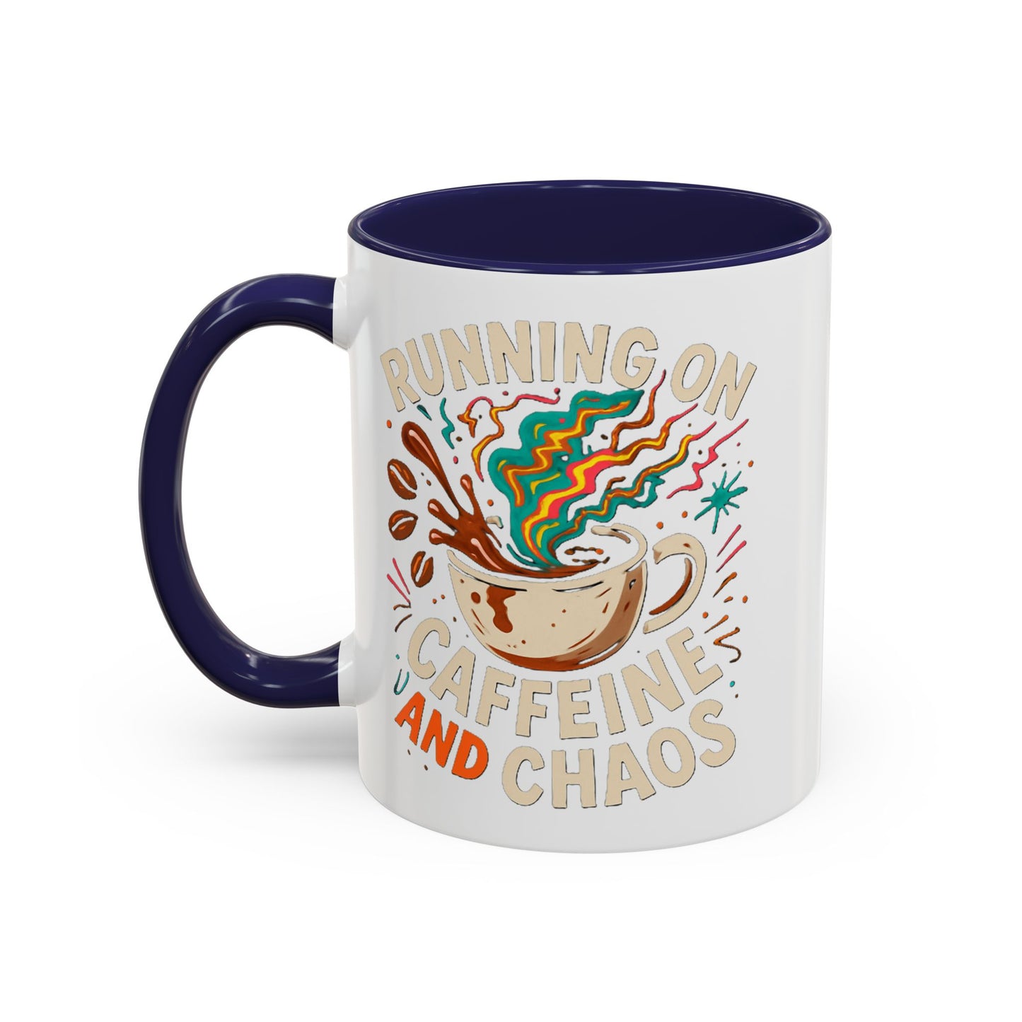 Caffeine and Chaos Accent Coffee Mug (11, 15oz)
