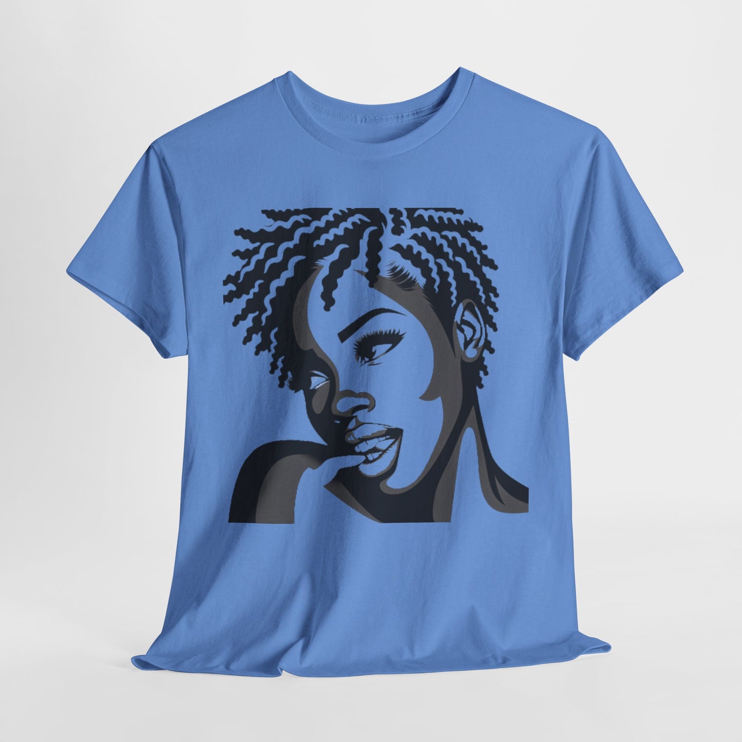 Serene Beauty Graphic Tee Casual Wear Gift for Locs Lovers Afro Hair Black American African Girl T-shirt