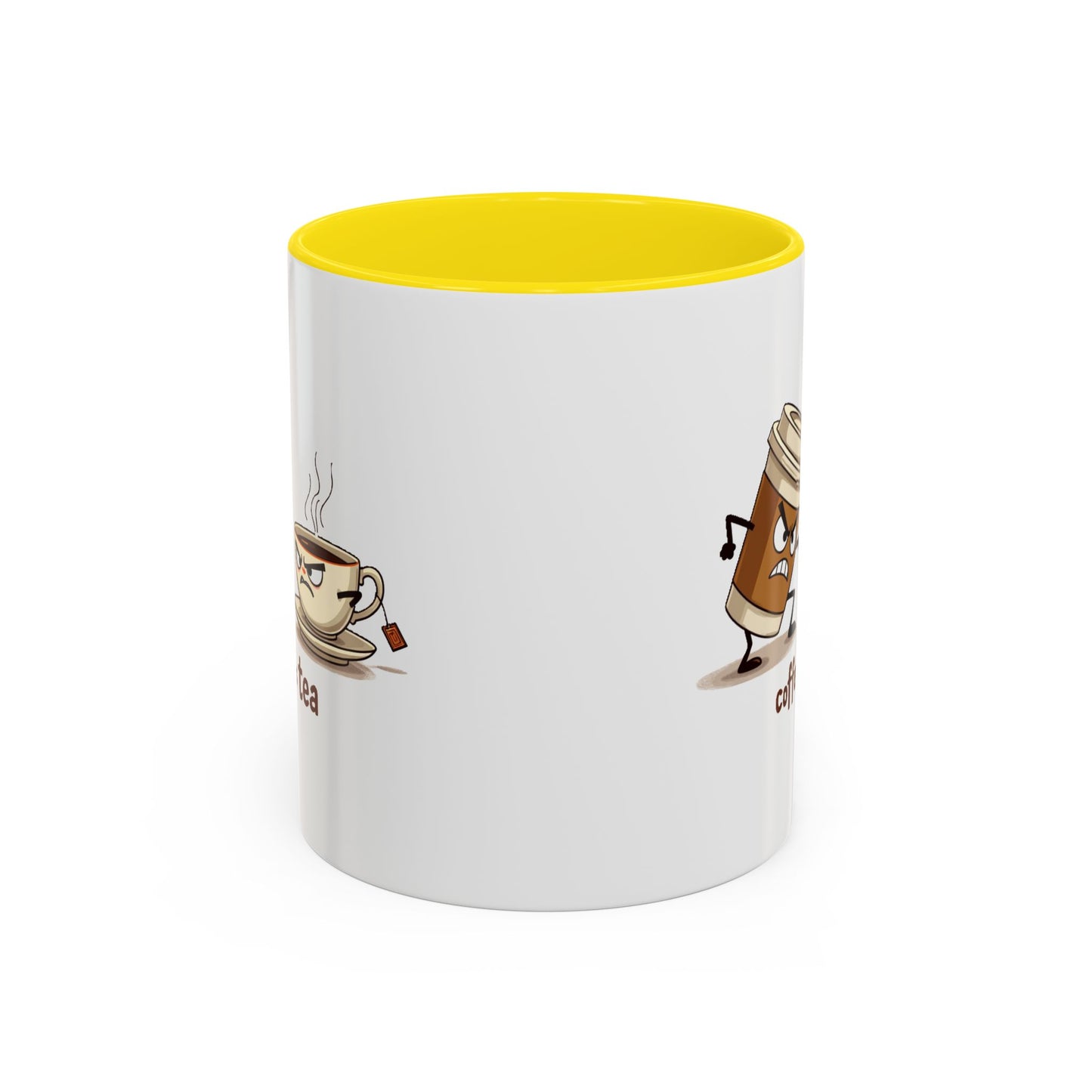 Coffee vs Tea Humorous Accent Mug. 11oz & 15oz. Perfect Gift for Coffee Lovers