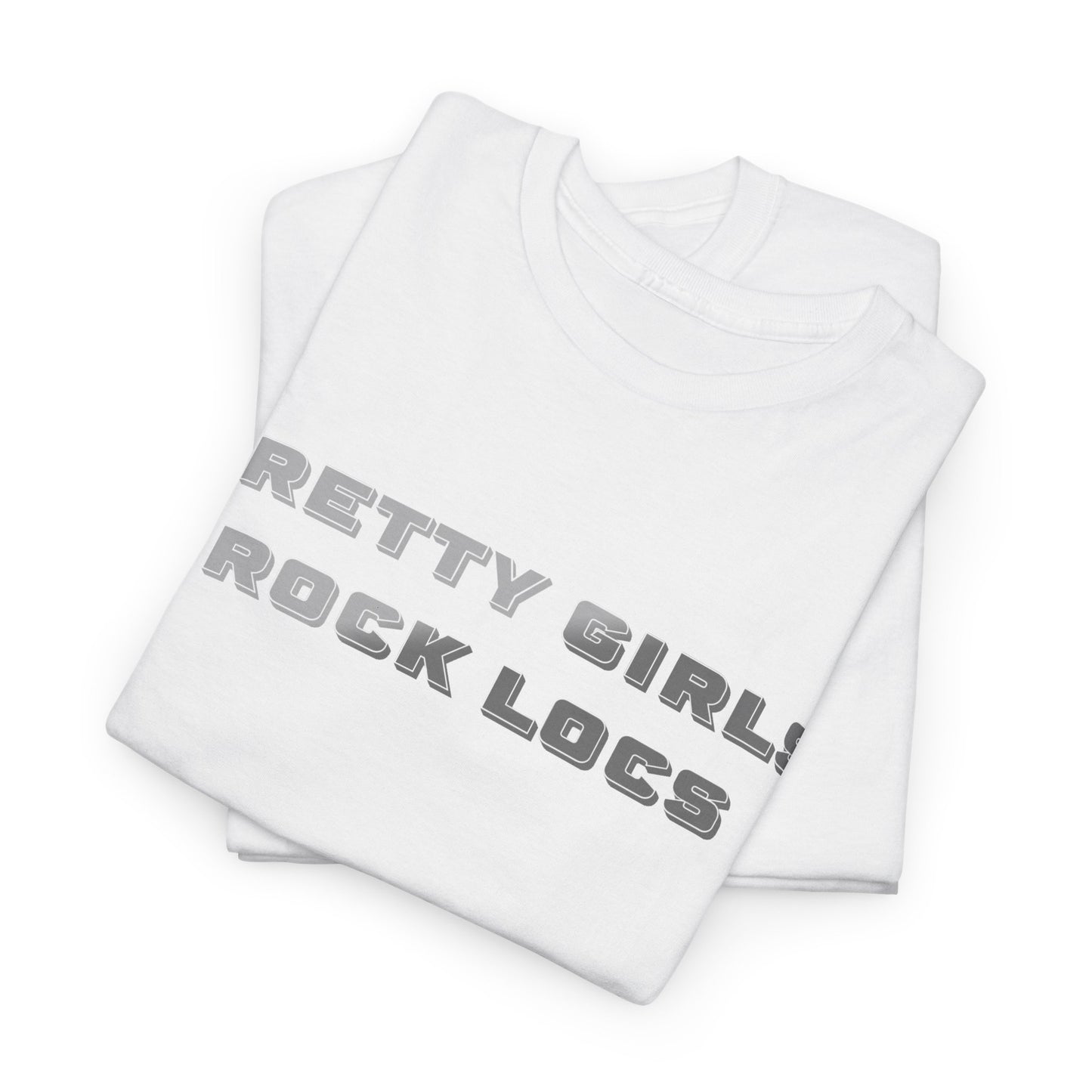 Pretty Girls Rock Locs Tee, Casual Wear Gift for Locs Lovers Afro Hair Black American African Girl T-shirt