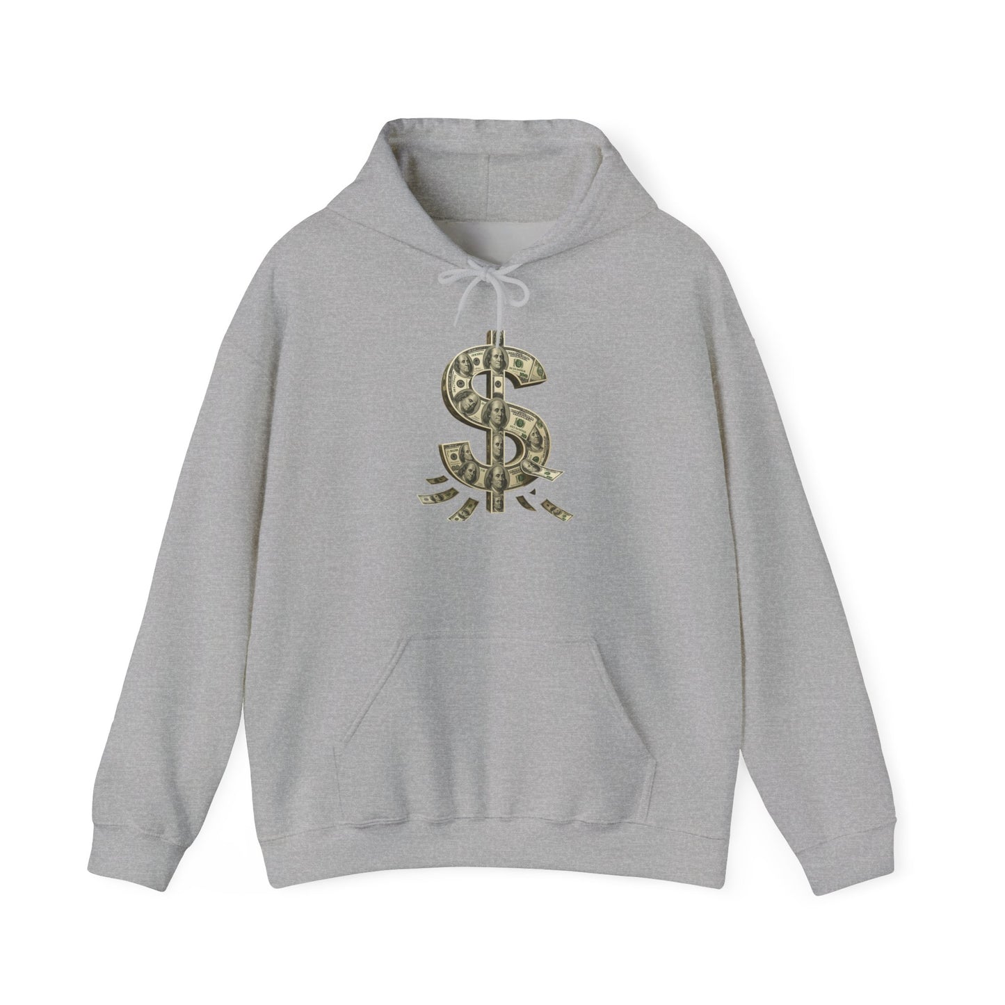 Money Symbol Hoodie. Cozy Fashion for Trendsetters, Casual Wear, Gift for Him or Her, Birthday, Casual Fridays, Streetwear