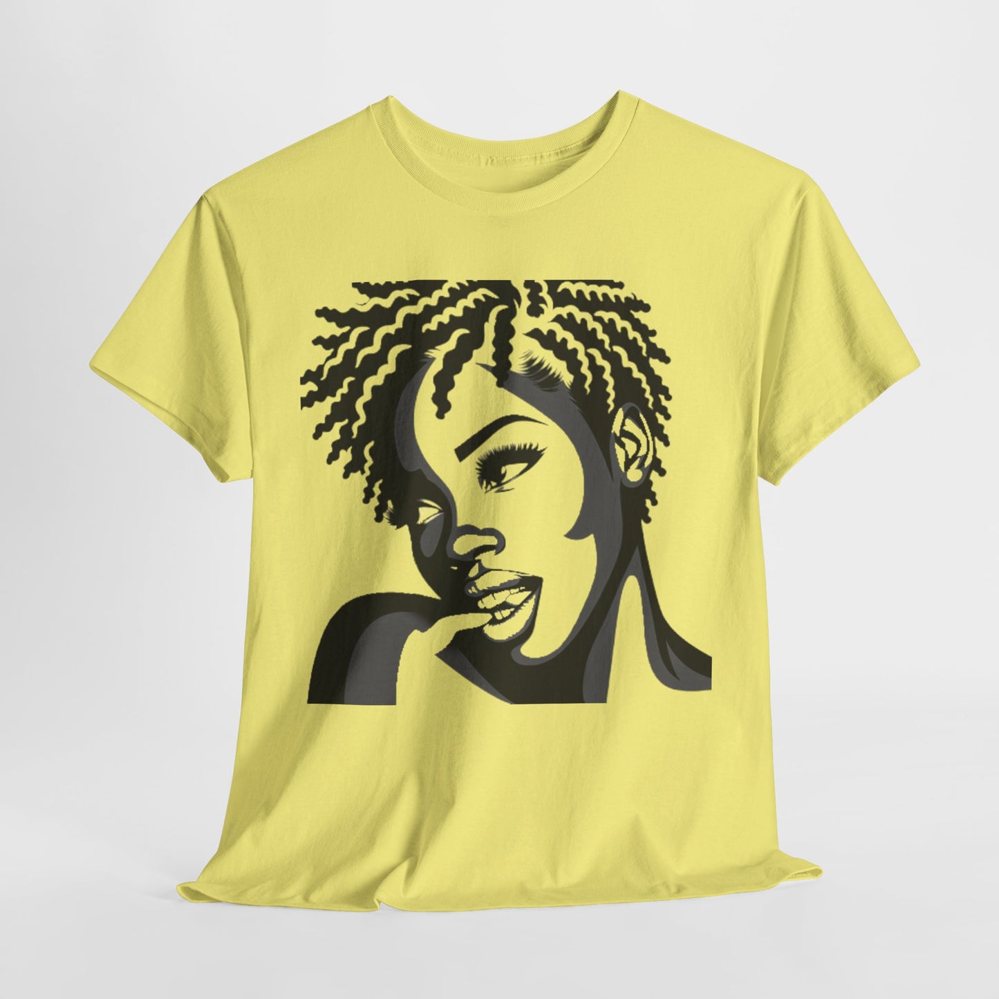Serene Beauty Graphic Tee Casual Wear Gift for Locs Lovers Afro Hair Black American African Girl T-shirt
