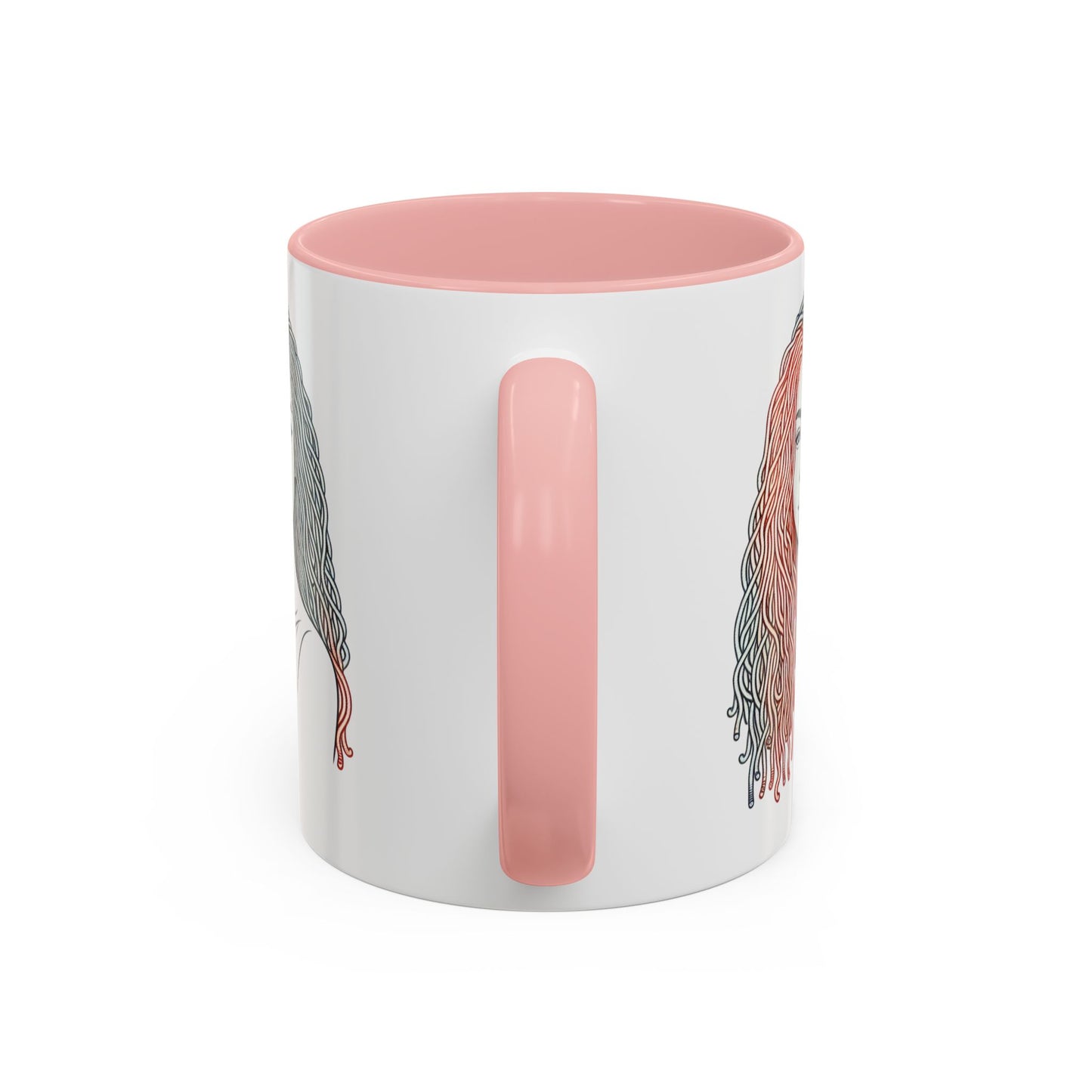 Artistic Accent Coffee Mug. Afrocentric Gift Afro Hair Black American African Girl