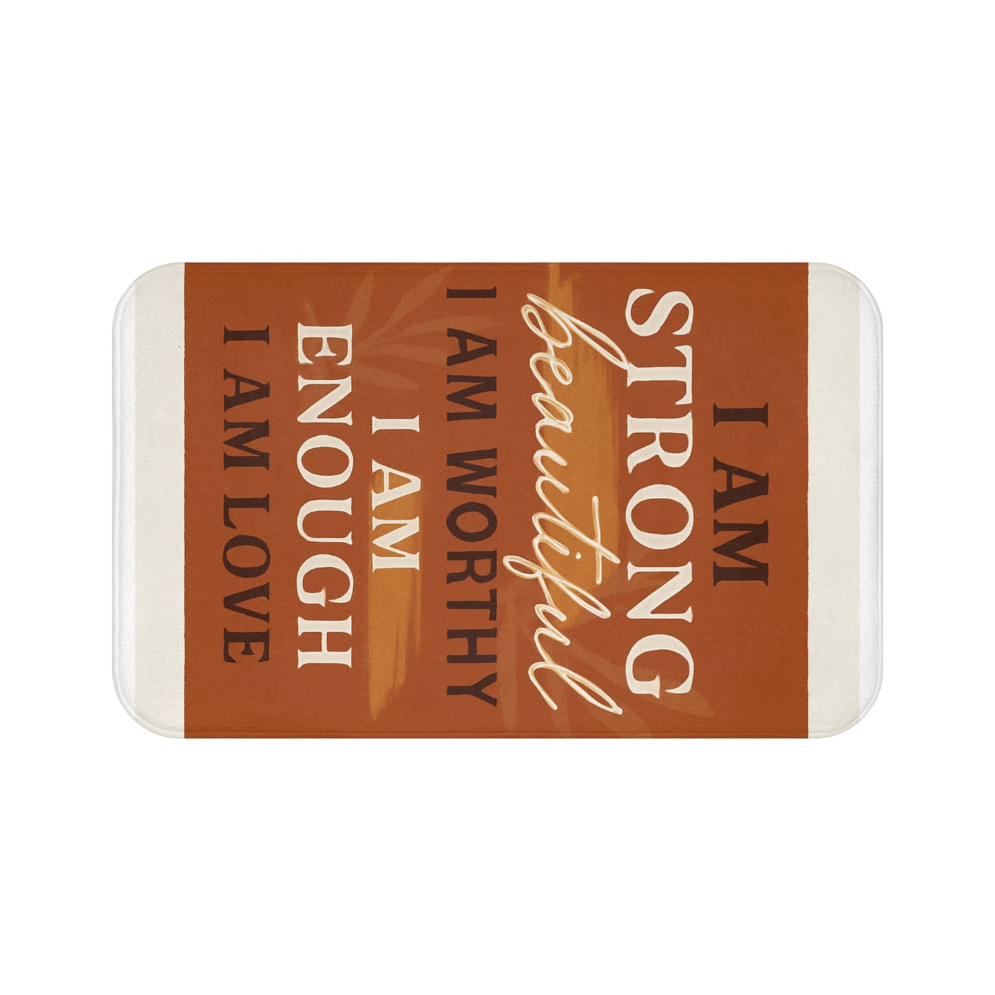 Empowering Affirmation Bathmat Inspirational Decor, Self-Love Home Accessory, Gift for Friends & Family, Motivational