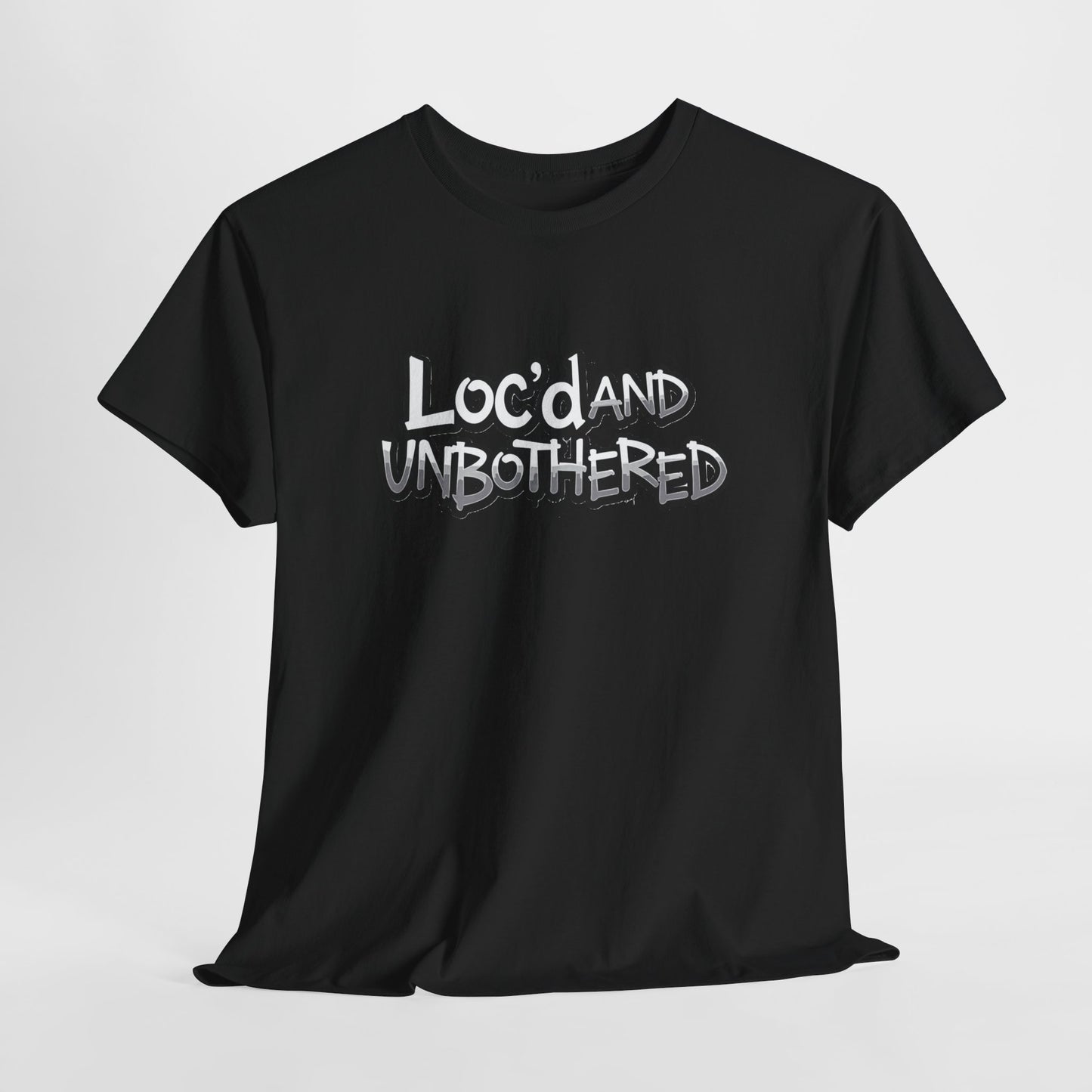 Loc’d and Unbothered T-shirt Casual Wear Gift for Locs Lovers Afro Hair Black American African Girl T-shirt