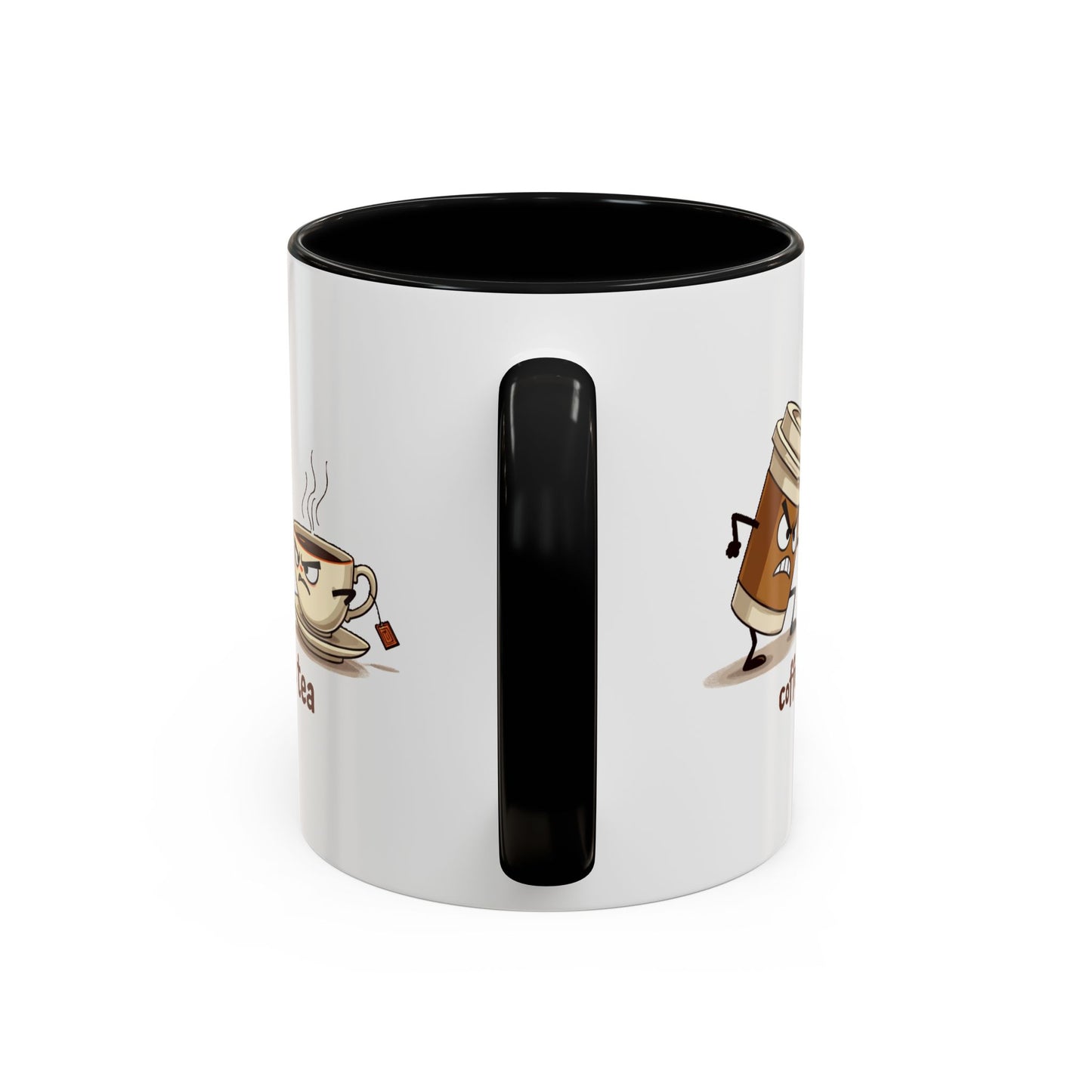 Coffee vs Tea Humorous Accent Mug. 11oz & 15oz. Perfect Gift for Coffee Lovers