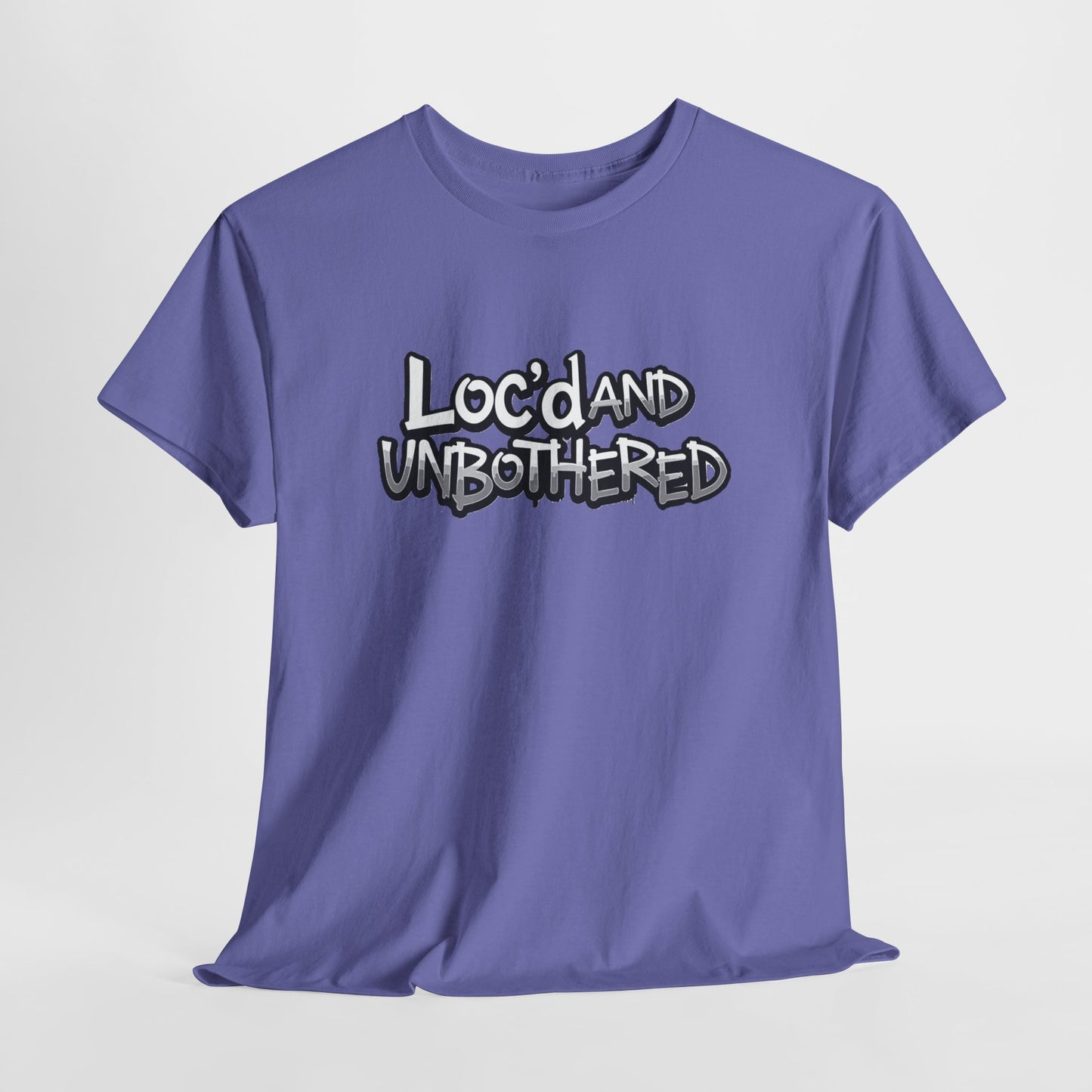 Loc’d and Unbothered T-shirt Casual Wear Gift for Locs Lovers Afro Hair Black American African Girl T-shirt