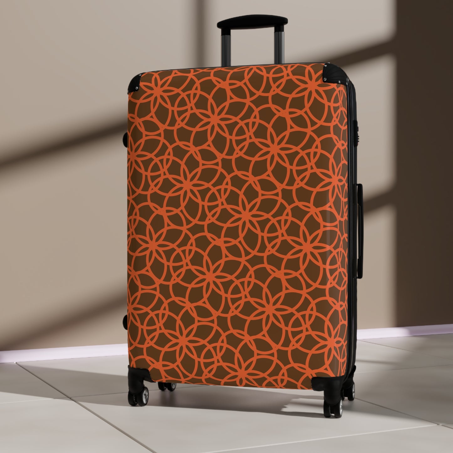 Stylish Suitcase with Floral Design - Perfect for Travel, Gifts, and Adventures
