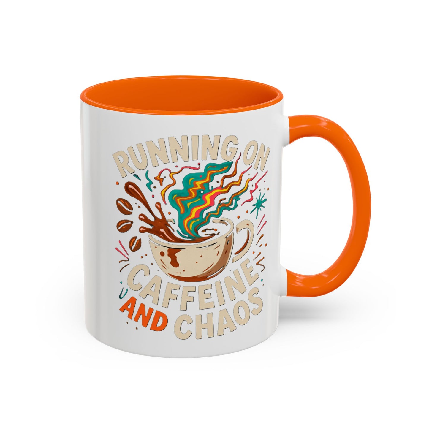 Caffeine and Chaos Accent Coffee Mug (11, 15oz)