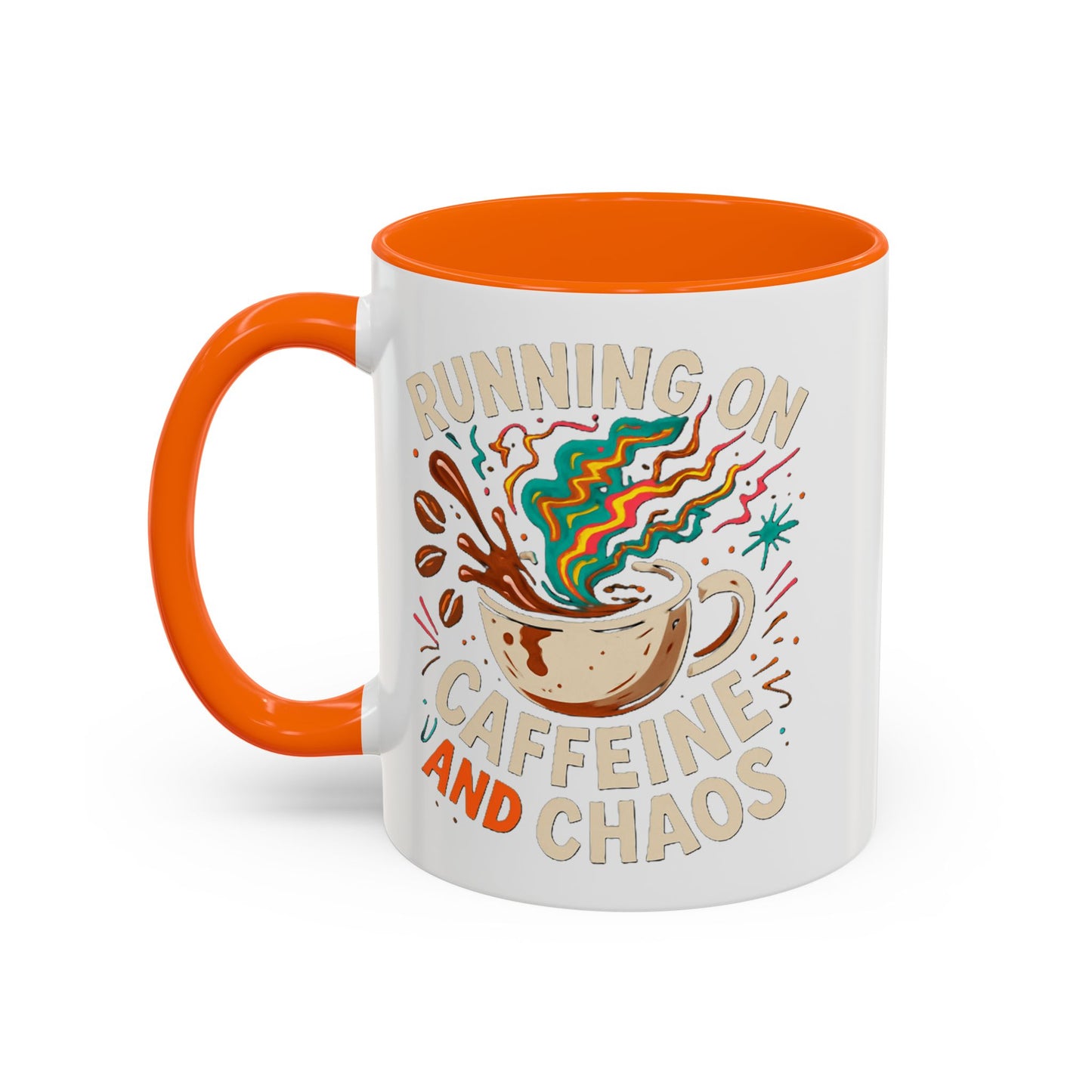 Caffeine and Chaos Accent Coffee Mug (11, 15oz)