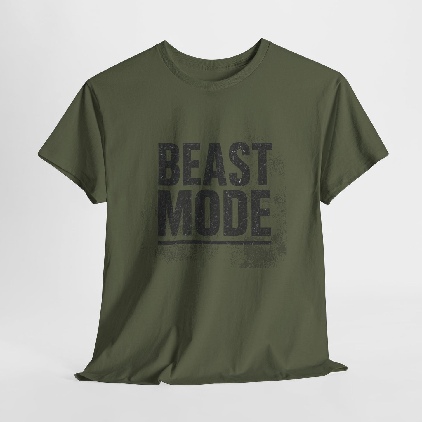 Beast Mode Unisex Heavy Cotton Tee - Fitness Shirt, Workout Apparel, Gym Shirt, Motivational Tee, Gift for Athletes, Casual Wear