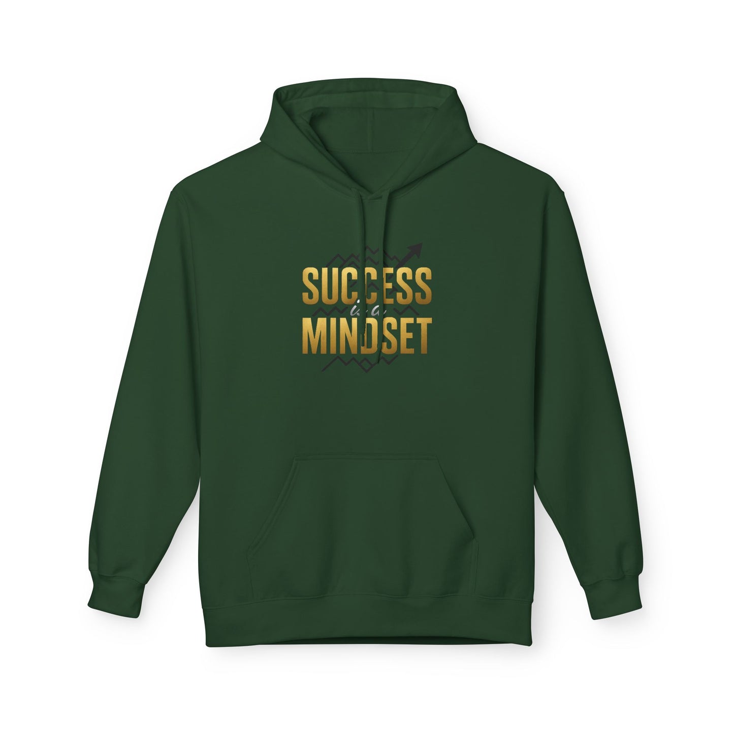 Success is a Mindset Unisex Midweight Softstyle Fleece Hoodie Afro Hair Black American Hoodie