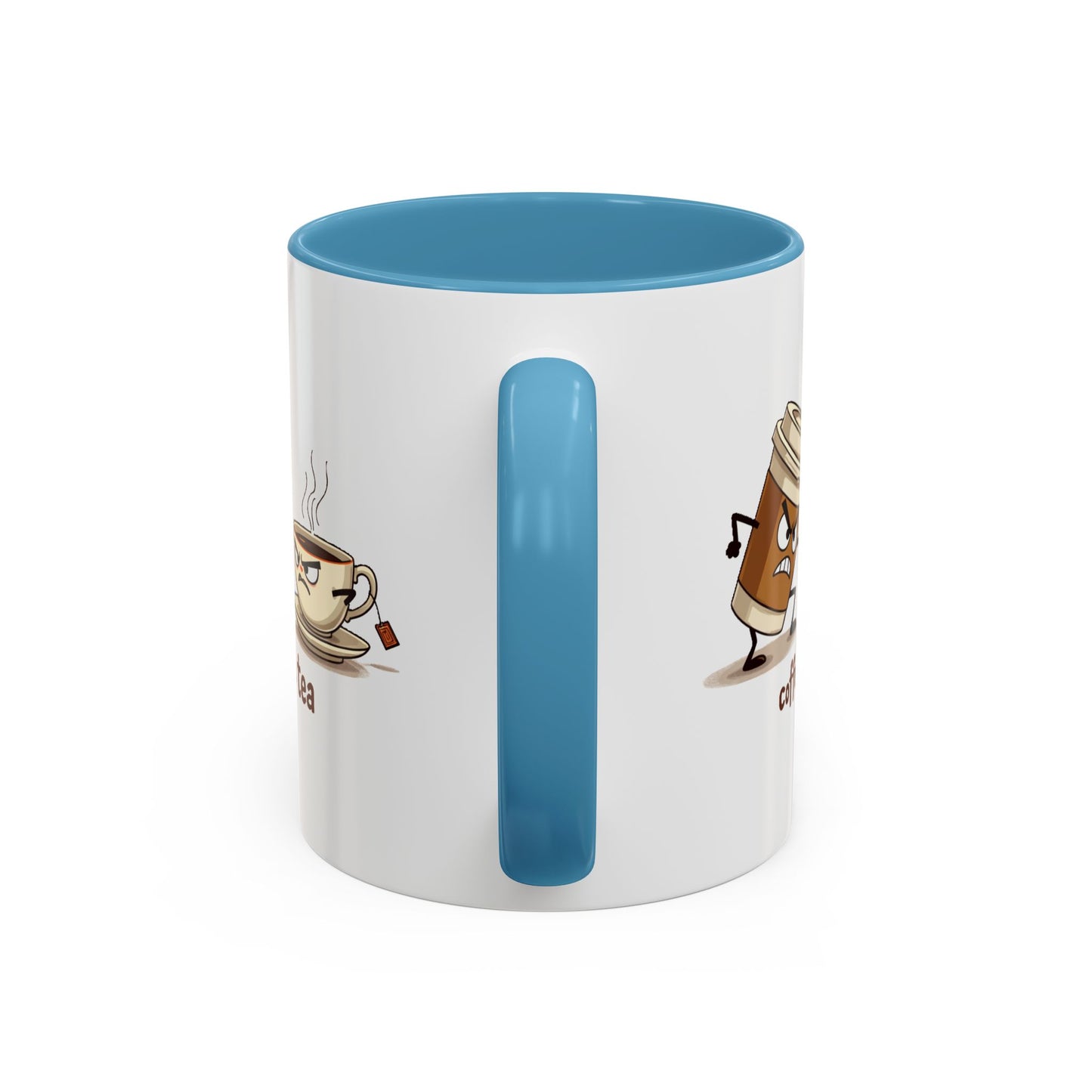 Coffee vs Tea Humorous Accent Mug. 11oz & 15oz. Perfect Gift for Coffee Lovers