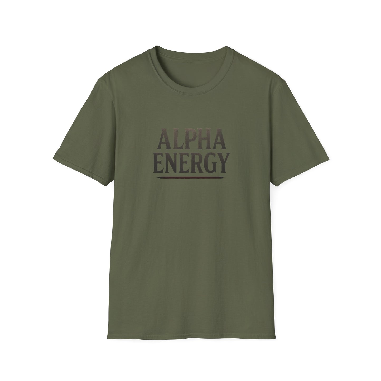 Energetic Alpha Unisex T-Shirt. Casual Wear Gift, Afro Hair Black American African Man T-shirt