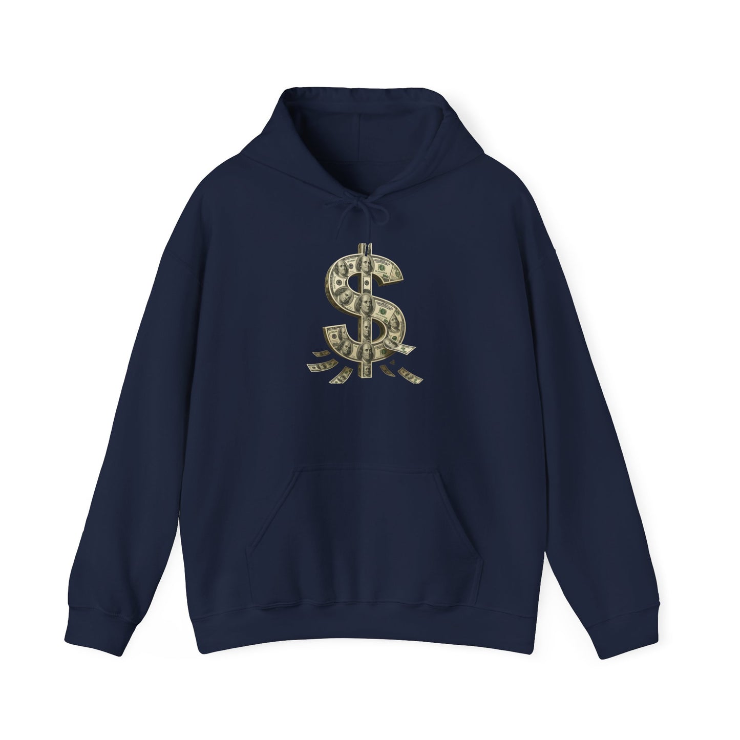 Money Symbol Hoodie. Cozy Fashion for Trendsetters, Casual Wear, Gift for Him or Her, Birthday, Casual Fridays, Streetwear