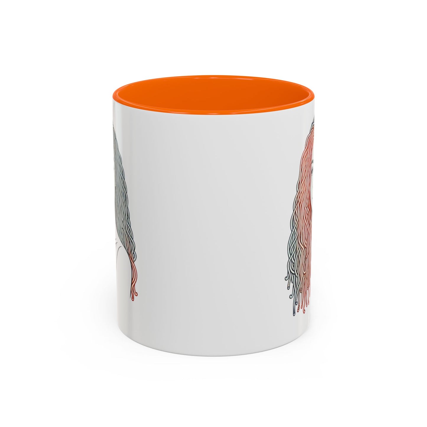 Artistic Accent Coffee Mug. Afrocentric Gift Afro Hair Black American African Girl