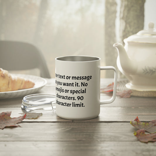 Daily Grind Insulated Coffee Mug Personalized Gift, Travel Mug, Custom Coffee Cup, Fun Drinkware