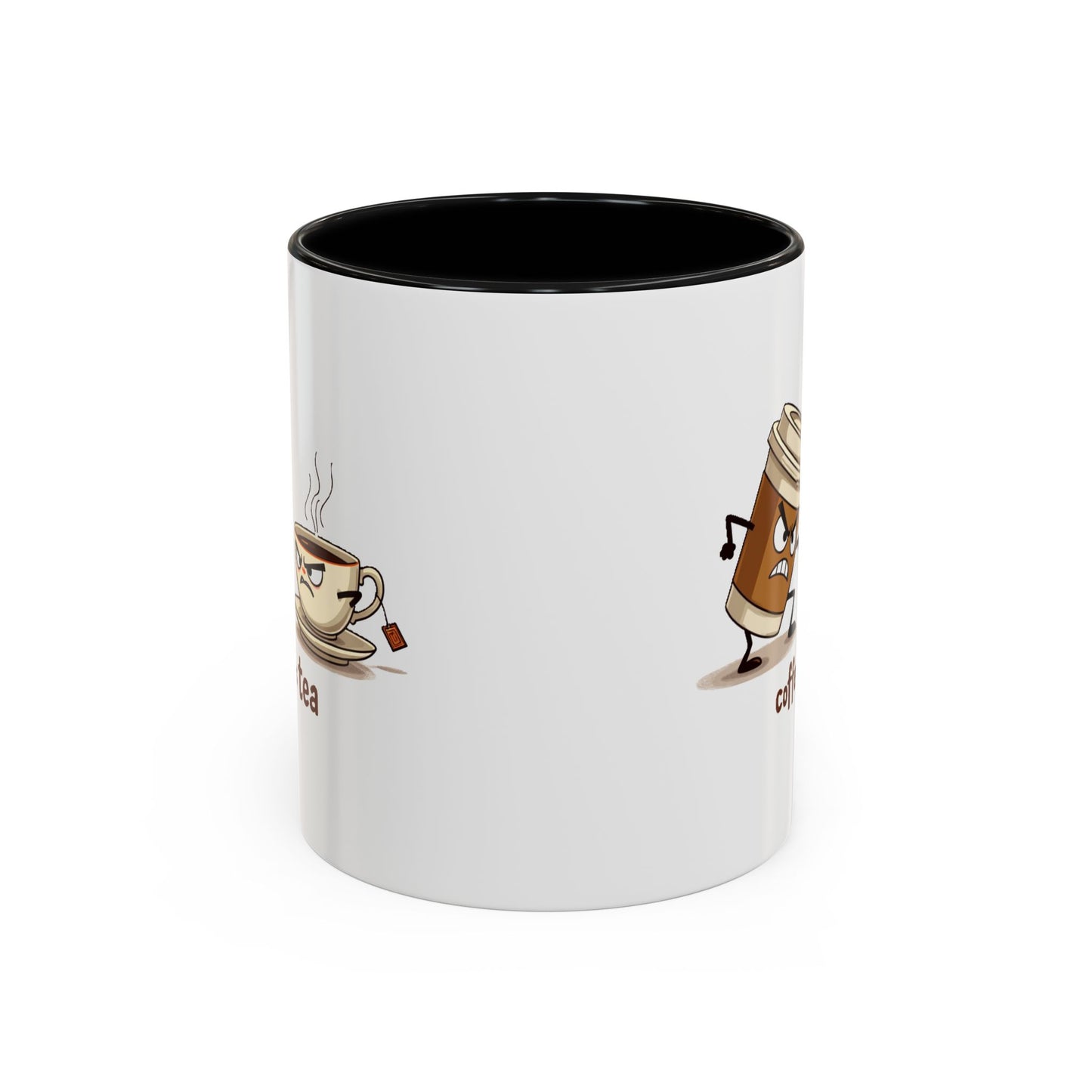 Coffee vs Tea Humorous Accent Mug. 11oz & 15oz. Perfect Gift for Coffee Lovers