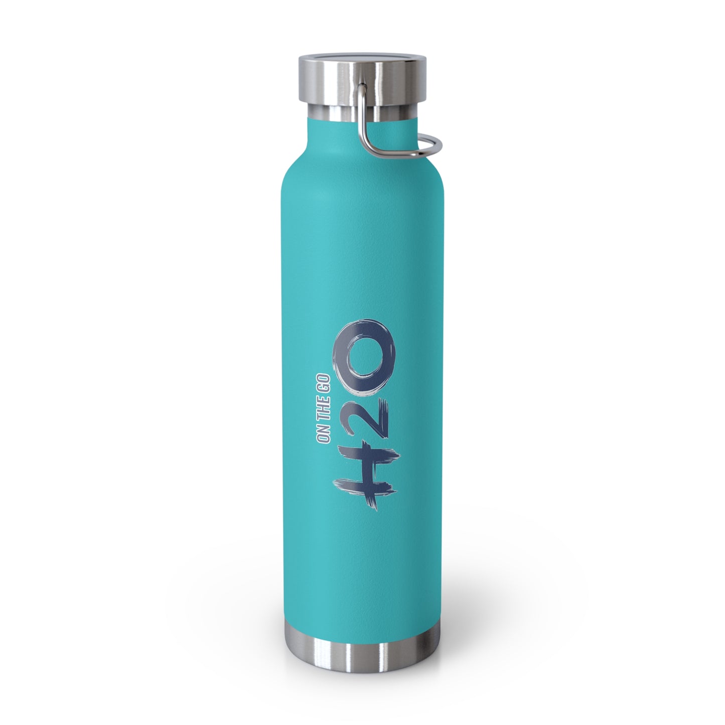 On The Go H2O Design22oz Copper Vacuum Insulated Water Bottle
